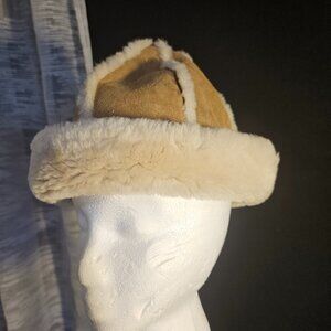 UGG Australia Shearling Suede Brown Winter Bucket Hat